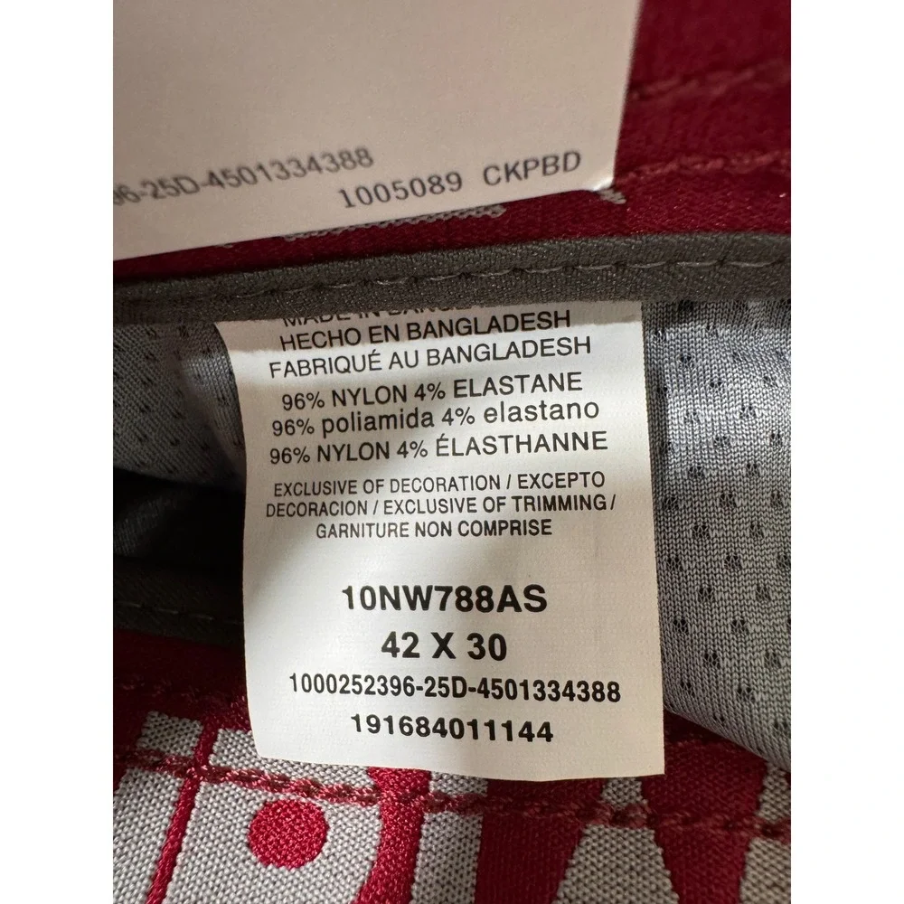 Wrangler Outdoor Pants Mens 42x30 Gray NEW Straight Fit Stretch Cargo 10NW788AS